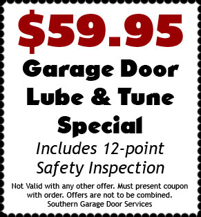 $59.95 Garage Door Lube & Tune Special